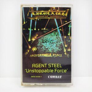 Agent Steel Unstoppable Force Cassette Tape Thrash Metal 1987 Combat Tested
